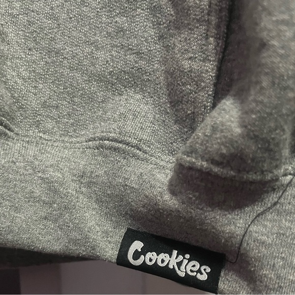 Cookies- Medium Sweatshirt Gray- Black logo and strings - Picture 3 of 4